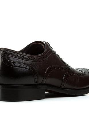 Туфлі чоловічі cosottinni коричневі на шнурівках класичні оксфорди 24964 фото