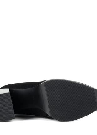 Ботфорти жіночі чорні замшеві 1709б