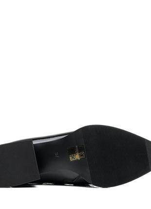 Ботинки женские кожаные черные 1650б-а7 фото