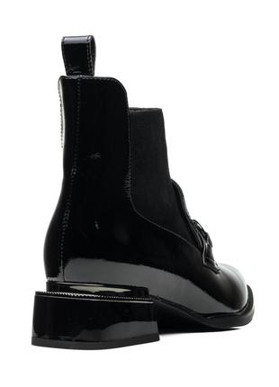 Ботинки женские кожаные черные 1650б-а5 фото