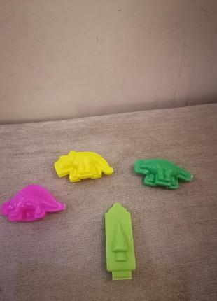 Набір форм для пластиліну плей до плейдо play doh тіста 3d форми форма динозавра