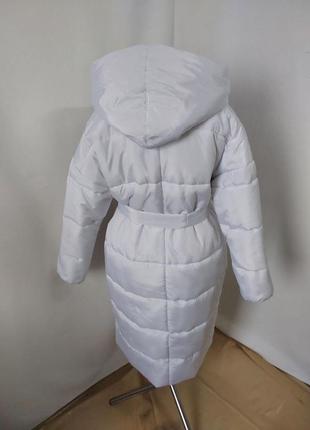Женское зимнее пальто (пуховик-халат)5 фото