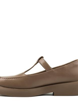 Туфли женские кожаные коричневые 2175т-в3 фото