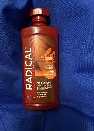 Шампунь восстанавливающий для поврежденных волос farmona radical rebuilding shampoo for damaged hair1 фото