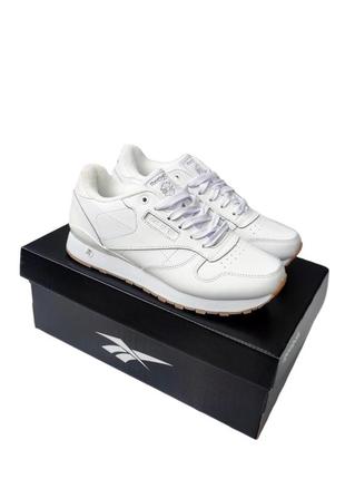 Кроссовки reebok classic белые (термо)1 фото