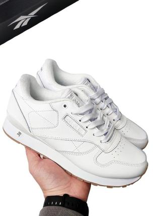 Кроссовки reebok classic белые (термо)3 фото