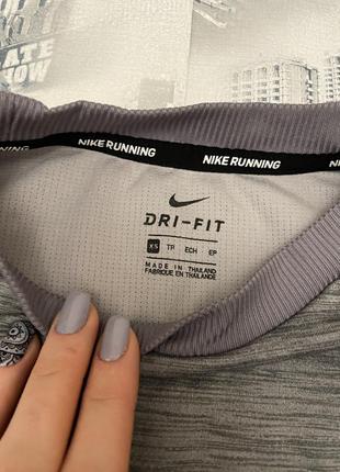 Nike running dri-fit  женская спортивная/беговая кофта-лонгслив4 фото