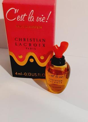 Christian lacroix cest la vie! 4 ml eau de parfum новые1 фото