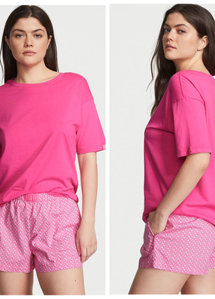 Victoria´s victorias secret виктория сикрет хлопковая пижама cotton short tee-jama set1 фото