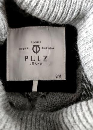 Шерстяное англровле пончо pulz jeans /8659/4 фото
