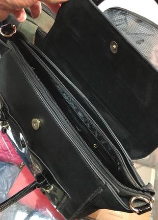 Стильная женская сумка чернаяronaerdo6 фото