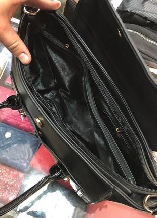Стильная женская сумка чернаяronaerdo7 фото