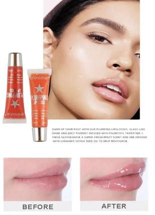 ✨ блиск засіб для збільшення губ ministar lip plumping gloss ✨4 фото