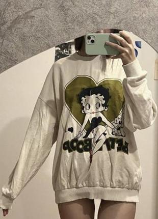 Свитшот от pull &amp; bear betty-boop3 фото