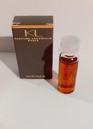 Karl lagerfeld kl 4ml туалетная вода винтажная миниатюра