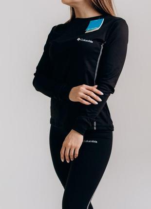 Термобелье женское columbia черная на флисе комплект зимнее белье до -32°с4 фото