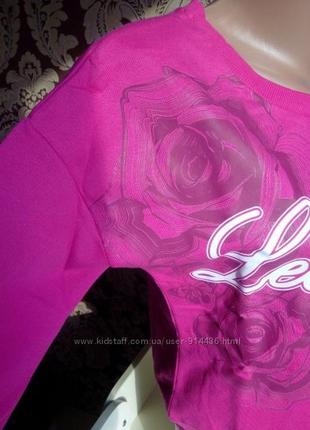 Кофта свитшот женская на флисе lee cooper, розовая, xs, m6 фото