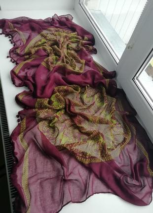 Німецький фірмовий шарф палантин s. oliver!!! оригінал!!2 фото