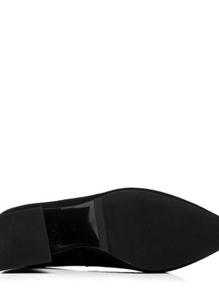 Туфли женские замшевые черные 931тz-а6 фото