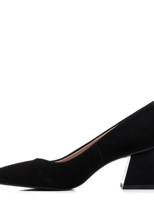 Туфли женские замшевые черные 931тz-а3 фото