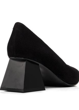 Туфли женские замшевые черные 931тz-а4 фото