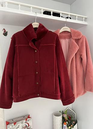 Крутая куртка дубленка батал laura ashley