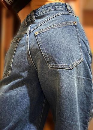 Cropp джинсы рваные  мом момы mom синие женские 36 размер8 фото