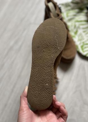 Замшевые сапоги ботинки с бахромой asos5 фото