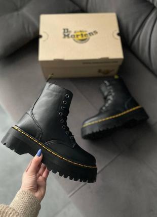 Женские ботинки на меху dr martens jadon black8 фото