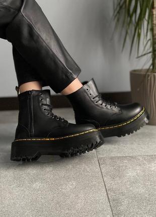 Женские ботинки на меху dr martens jadon black7 фото