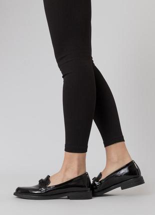 Туфли женские черные лакированые 2130т-а9 фото