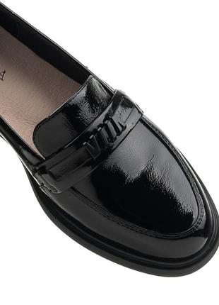Туфли женские черные лакированые 2130т-а7 фото