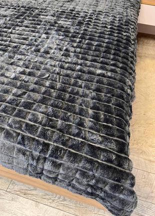 Шикарный королевский шарпей в клеточку (крокодил) плед - покрывало 200х230 см, ширина квадрата 4 см7 фото