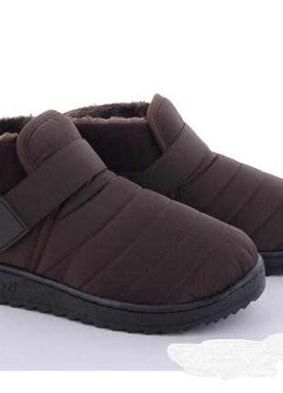Зимние мужские кроссовки, ботинки плащевка непромокаемые .1 фото