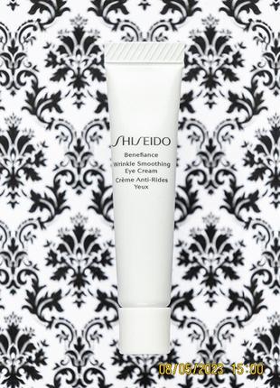 Антивіковий крем проти зморшок навколо очей shiseido benefiance wrinkle smoothing eye cream