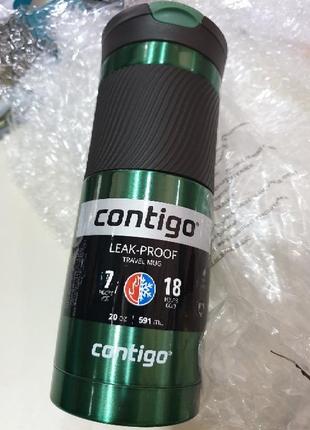 Термокружка contigo snapseal 591 мл. оригінал із сша.6 фото