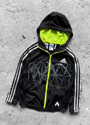 Adidas kids full zip jacket детская куртка с капюшоном