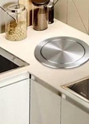 Система под мусорное ведро цвет красное золото 205мм круглая в столешницу люк...