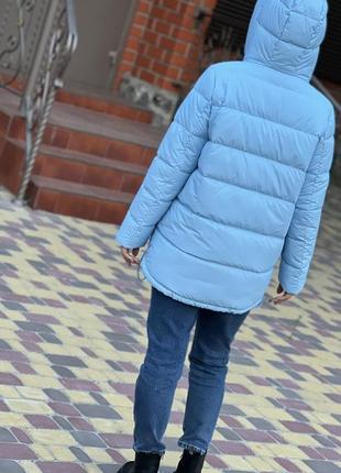 Стильная зимняя куртка оверсайз пуховик2 фото