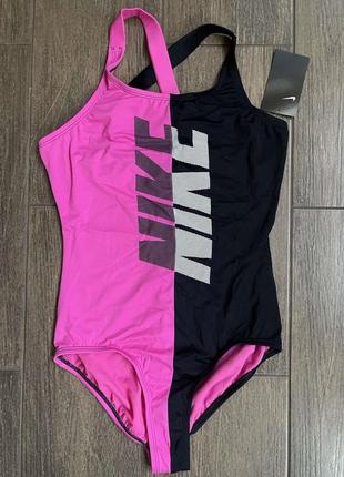 Яркий сдельный купальник размер 13-16 лет рост 162-172 см nike rift crossback