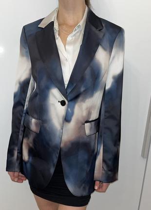 Жакет пиджак hm s блейзер женский в принт пиджак3 фото