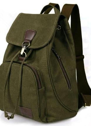 Рюкзак женский городской макрос 0823 влагостойкий износоустойчивый 15л цвет зеленый1 фото
