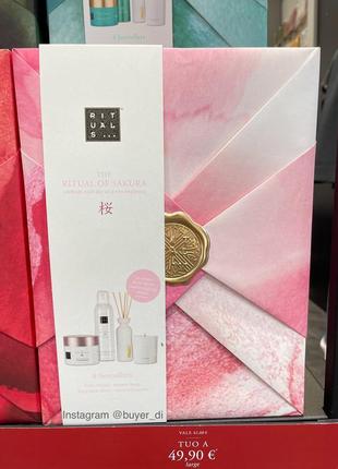 Подарочный набор rituals the ritual of sakura ритаалс ритуалс крем для тела гель для душа свеча аромадиффузор аромадиффузор