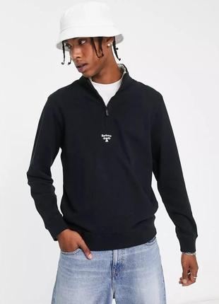 Barbour beacon relaxed half zip sweat. кофта барбур л l