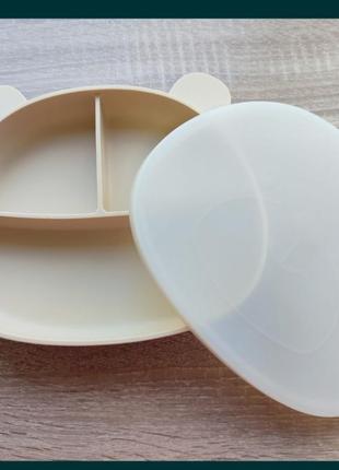 Силиконовая тарелка для прикорма 6мес.+1 фото