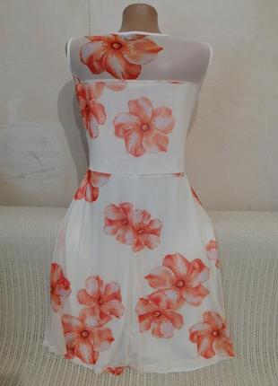 Сукня біла з квітами3 фото