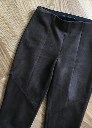 Замшевые скинни zara