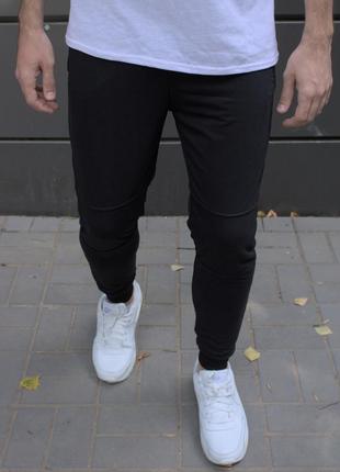 Спортивные штаны на манжете черные2 фото