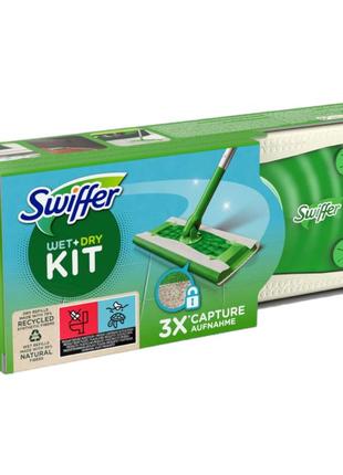 Швабра для сухой и влажной уборки swiffer bodenwischset wet & dry kit