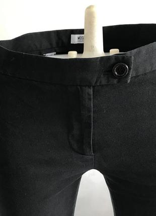 Чёрные узкие брюки леггинсы moschino 100 % оригинал р 42 442 фото